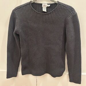 Calvin Klein Jeans Charcoal Ribbed Sweater